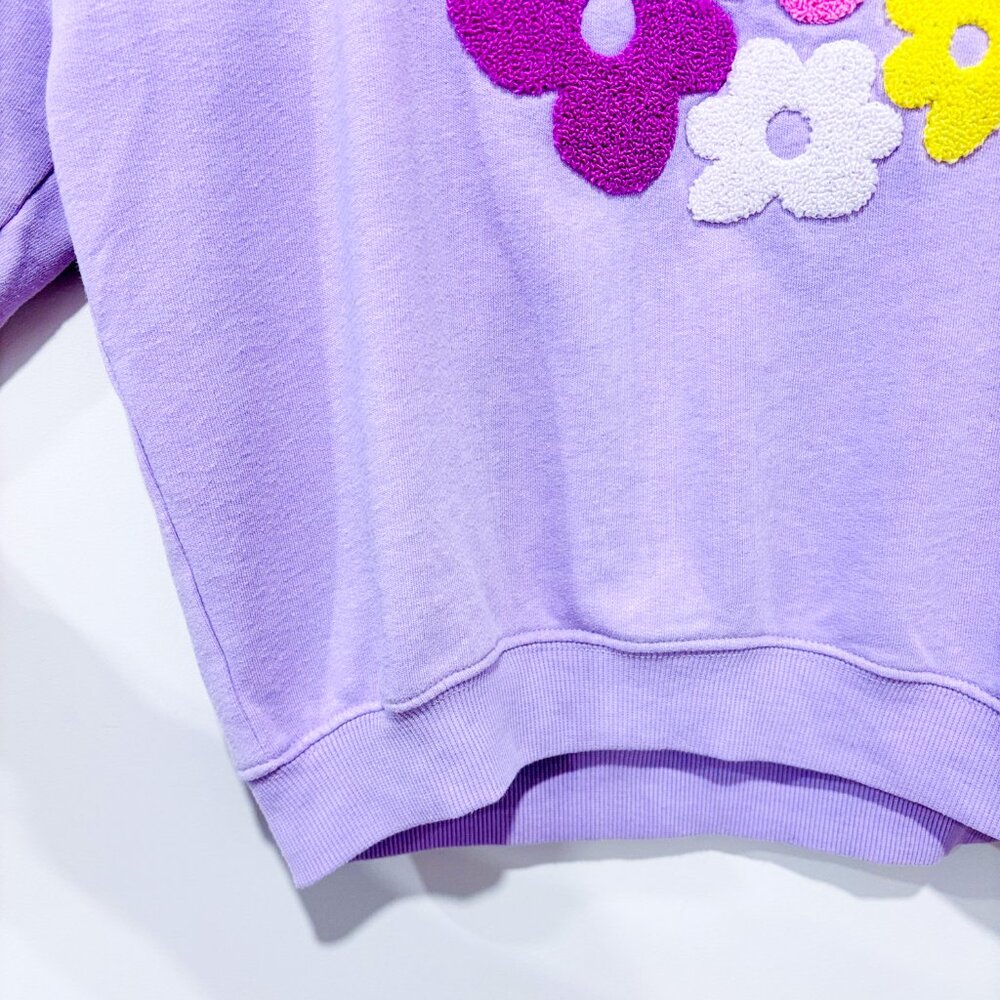 GEORGE Purple floral sweatshirt |‎ Playful casual | Large - Picture 5 of 9